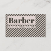 対角線ストライプ線パターンのレトロスタイル 名刺 (正面)