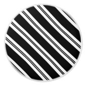 対角線ストライプ線 セラミックノブ (正面)