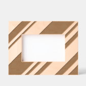 対角線ストライプ線 レーザー彫刻フレーム (正面)