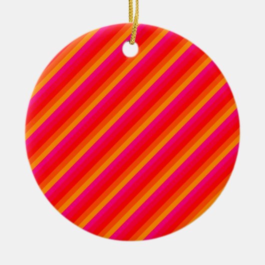 対角線ストライプ02 セラミックオーナメント (正面)