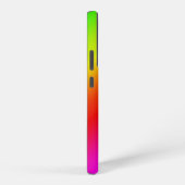 対角線上の虹色グラデーション 名前を追加 SAMSUNG GALAXYケース (右側面)