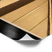 対角線金ゴールド ポスター (コーナー)