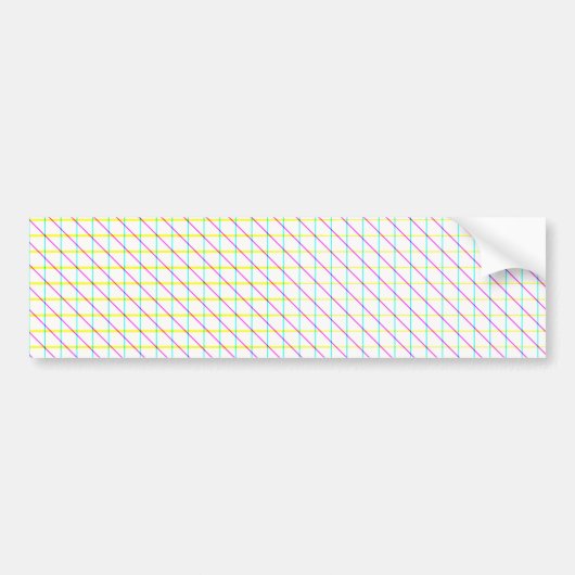 対角線 バンパーステッカー (正面)