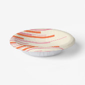 対角線 – ピンク、オレンジ、クリーム ペーパーボウル (傾斜あり)