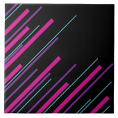 対角線 – ピンク、紫、青、黒 タイル (正面)