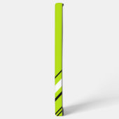 対角線 – ライムグリーン SAMSUNG GALAXYケース (左側面)