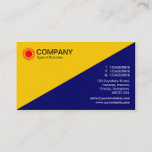 対角線 – 琥珀と深い海軍 名刺 (裏面)