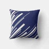 対角線 – 青と白 クッション (裏面)