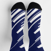 対角線 – 青と白 ソックス (上部)