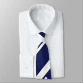 対角線 – 青と白 ネクタイ (タイ)