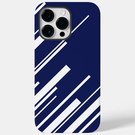 対角線 – 青と白 Case-Mate iPhoneケース (裏面)