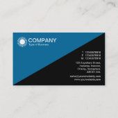 対角線 – 青006699の黒 名刺 (裏面)
