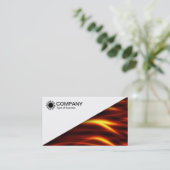 対角線V2 – 白 – 火の舌 名刺 (スタンド正面)