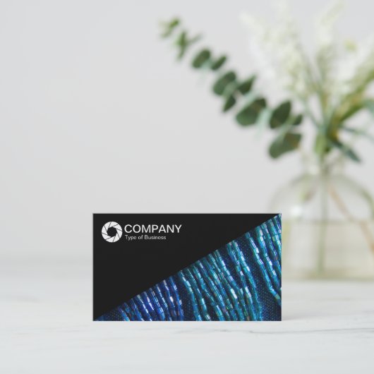 対角線V2 – 絞り記号 名刺 (スタンド正面)