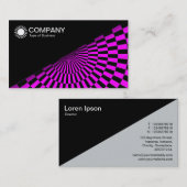 対角線V2 – 黒 – オペアートマゼンタ 名刺 (正面/裏面)