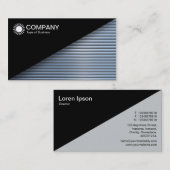 対角線V2 – 黒 – クロムチューブ 名刺 (正面/裏面)