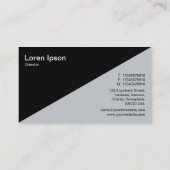 対角線V2 – 黒 – 抽象芸術120716(08) 名刺 (裏面)