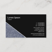 対角線V3 – 黒 – シャボン玉03 名刺 (裏面)