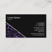対角線V3 – 黒 – 抽象芸術080716(3) 名刺 (裏面)