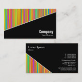 対角線V3 – 黒 – 抽象芸術120716(010) 名刺 (正面/裏面)