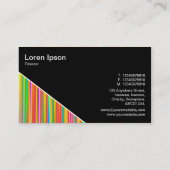 対角線V3 – 黒 – 抽象芸術120716(010) 名刺 (裏面)