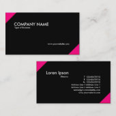 対角 – クリムゾンとブラック 名刺 (正面/裏面)