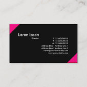 対角 – クリムゾンとブラック 名刺 (裏面)