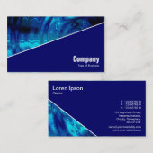 対角V3 -深いネイビー – ブループール 名刺 (正面/裏面)