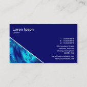 対角V3 -深いネイビー – ブループール 名刺 (裏面)