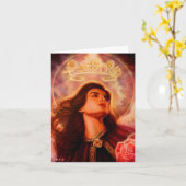 対話の天使Notecard by Lisa Iris カード (黄色い花)