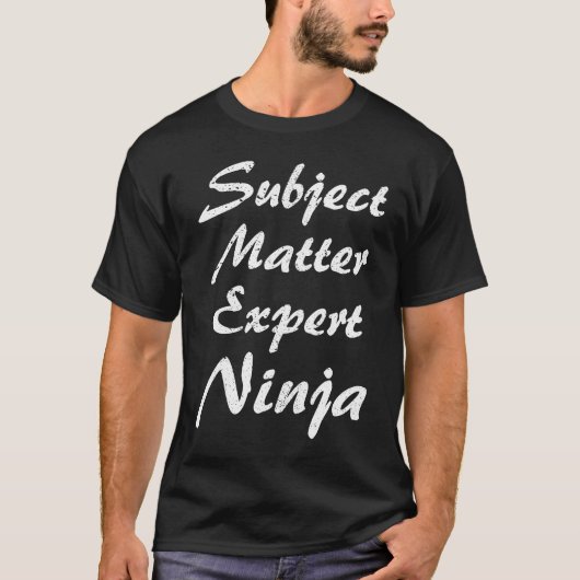 対象物専門職業事務 Tシャツ (正面)