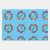 対象誇りを持ったの3つ違う ラッピングペーパーシート (正面3)