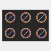 対象誇りを持ったの3つ違う ラッピングペーパーシート (正面)