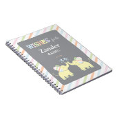 対象|のアドバイスのベビーシャワーのメモ帳 ノートブック (右側)