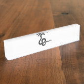 対象 デスクネームプレート (側面)