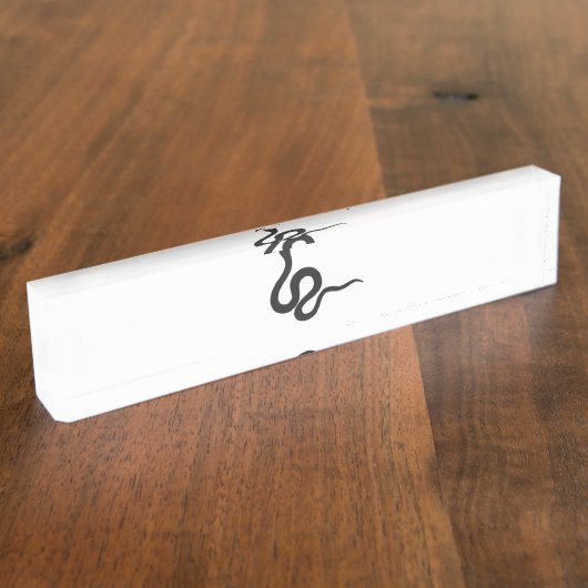 対象 デスクネームプレート (側面)