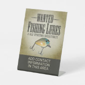 対象:魚釣りのルアーとスポーツの収集品 台座サイン (正面)