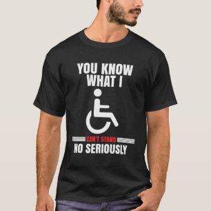 対麻痺のためのハンディキャップ車椅子 Tシャツ