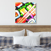 寿ポップ・アートの司 キャンバスプリント (インサイチュ (寝室))