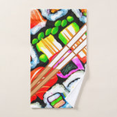 寿ポップ・アートの司 バスタオルセット (ハンドタオル)