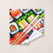 寿ポップ・アートの司 バスタオルセット (ウォッシュタオル)