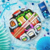 寿ポップ・アートの司 ペーパープレート (パーティー)