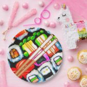 寿ポップ・アートの司 ペーパープレート (パーティー)