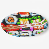 寿ポップ・アートの司 ペーパープレート (アングル)