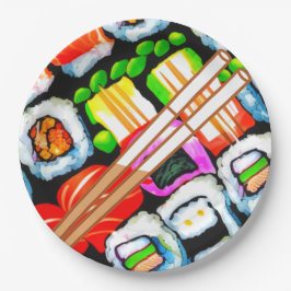 寿ポップ・アートの司 ペーパープレート