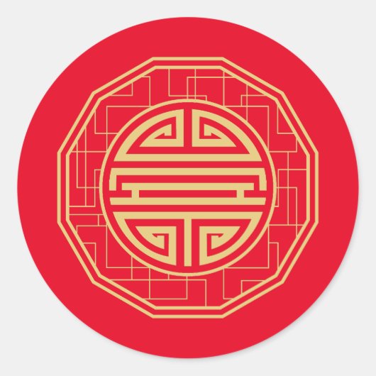 寿五こうもり金ゴールド ラウンドシール (正面)