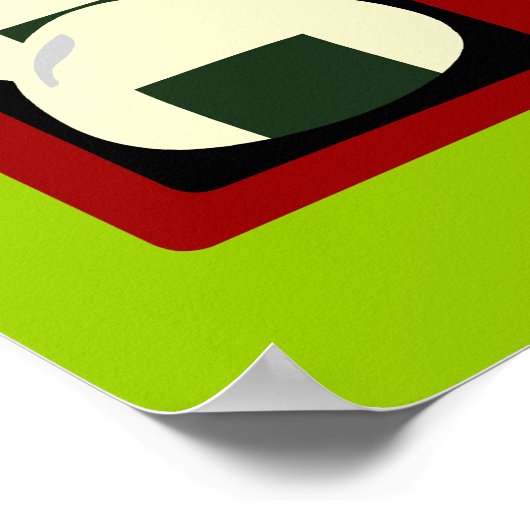 寿司おもしろい ポスター (角)