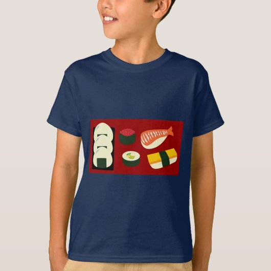 寿司おもしろい Tシャツ (正面)