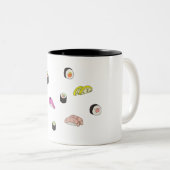 寿司および刺身 ツートーンマグカップ (正面右)