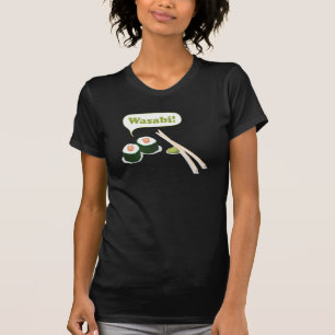 寿司およびwasabi tシャツ